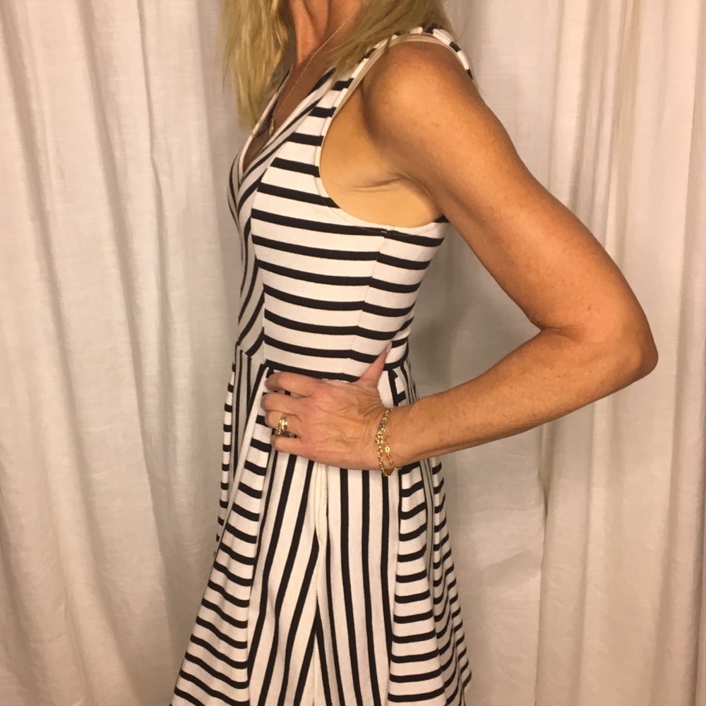 Striped Anthropologie dress